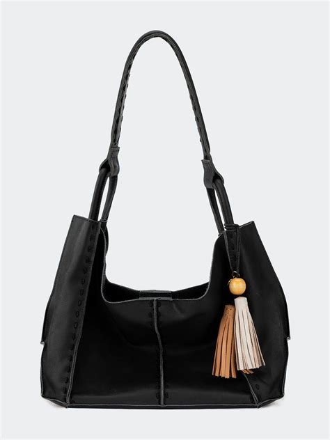 The Sak Los Feliz Medium Tote In Black Lyst