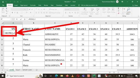 How To Autofill Serial Number In Excel With A Formula Youtube