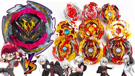 Dynamite Belial Vs All Spriggans Spryzens Evolutions Beyblade Burst Db Dynamite Battle ベイブレード