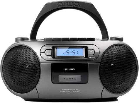 AIWA BBTC 550 Portable Cassette Radio Bluetooth CD USB Amazon Co Uk TV