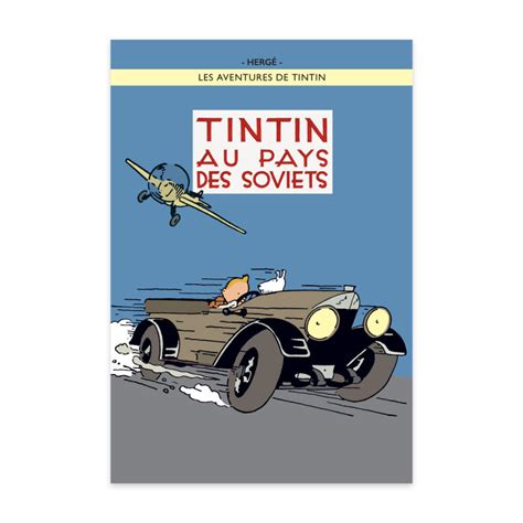 Poster Tintin Au Pays Des Soviets Accueil Boutiquetintincom T