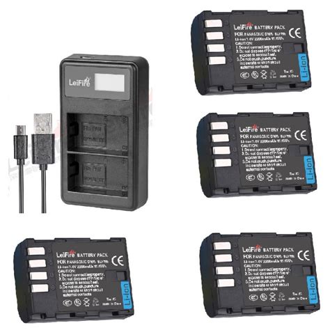 Leifire Pcs Panasonic Dmw Blf Dmw Blf F Lithium Ion Batteries