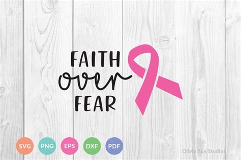 Faith Over Fear - Cancer SVG File