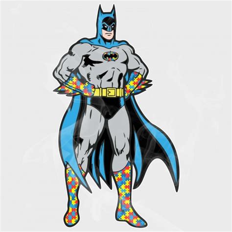 Batman Style Autism Awareness Static Cling Decal