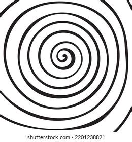 Hand Drawn Spiral Doodle Style Stock Vector Royalty Free