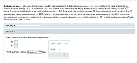 Solved Calibrating A Scale Making Sure That The Scales Used Chegg