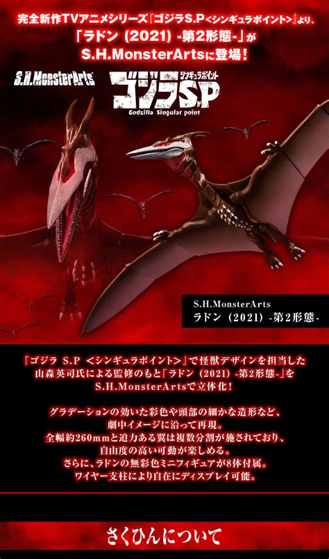 S H MonsterArts Rodan 2021 The Second Form Action Figure