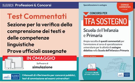 Esercizi Commentati Per Il Test Preliminare Del Concorso Tfa Sostegno