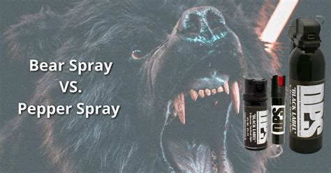 Whats The Difference Between Pepper Spray Vs Bear Spray The