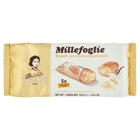 Matilde Vicenzi Millefoglie Snack Con Crema Di Pasticceria 125 G