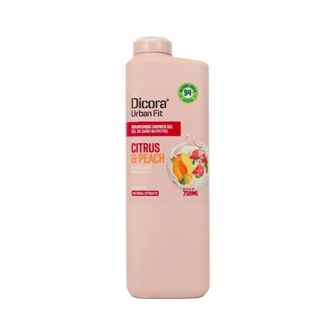 Dicora Urban Fit Shower Gel Peach Citrus Vitamina C Ml Pi Me