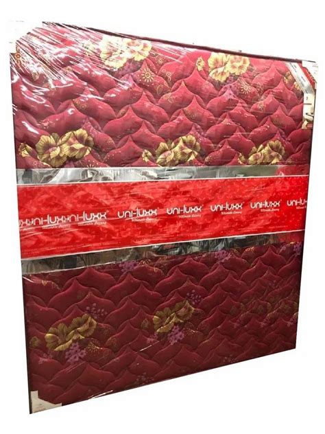 Uni Luxx Microfiber Red Ortho Spring Mattress Size Dimension 4x6 Feet