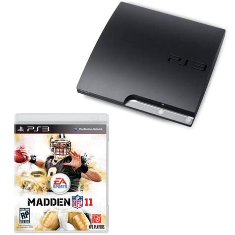 Playstation 3 PS3 Slim 120GB Console: Bundle (Includes Madden NFL 11 ...