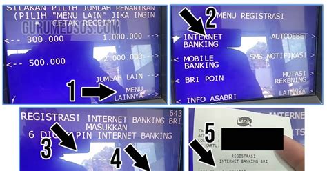 Cara Daftar Internet Banking Bri Lewat Atm Hp Android Cs