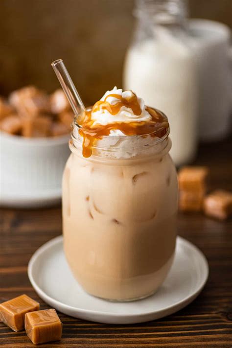 Iced Caramel Macchiato With Whipped Cream