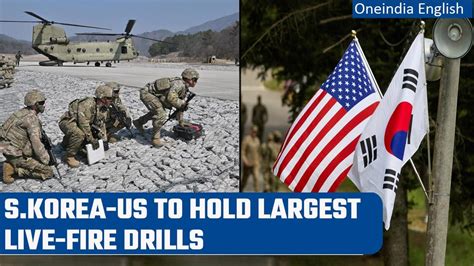 South Korea US To Hold Largest Live Fire Drills Amid North Korea