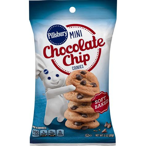 Pillsbury™ Soft Baked Mini Cookie Snacks Chocolate Chip 6 Ct 3 Oz