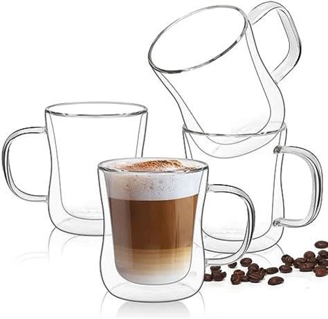 Ml Kaffeeglas Latte Macchiato Gl Ser Mit Henkel St Ck Teeglas