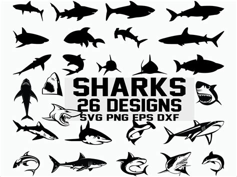 Cute Shark Silhouette SVG