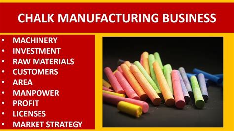 Chalk Manufacturing Business Chalk Making Business Small Scale