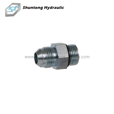 JIS Metric Male 60 Cone Bsp Male O Ring Hydraulic Adapters China