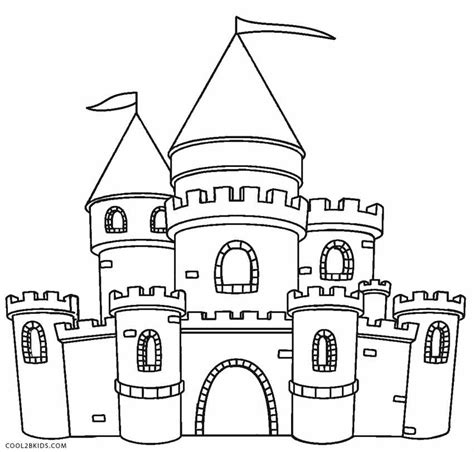 Printable Castle Coloring Pages Printable Word Searches