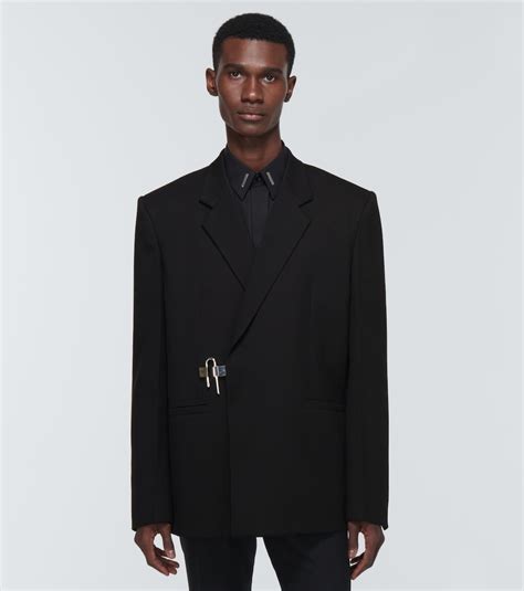 U Lock Wool Jacket In Black Givenchy Mytheresa