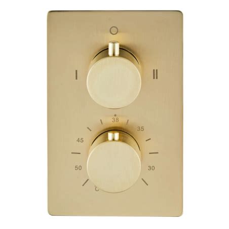 Pack Douche Thermostatique Encastrer Banio Brass Avec Bras Mural Et