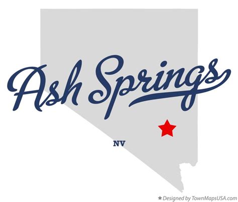 Map of Ash Springs, NV, Nevada