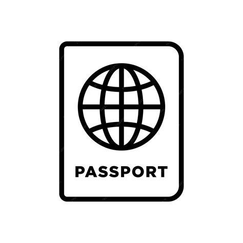 Premium Vector Passport Icon Vector Design Template Simple And Modern