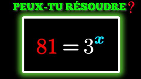 Comment R Soudre Cette Quation Avec La Fonction Logarithme D Cimal