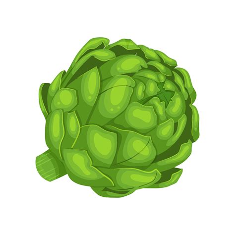 Artichoke Fresh Cartoon Vector Illustration Vector Art At Vecteezy