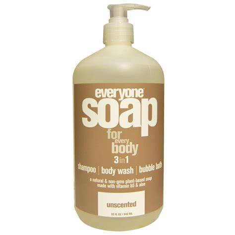 Everyone Soap For Everybody 3 In 1 Unscented 32 Fl Oz 946 Ml Iherb