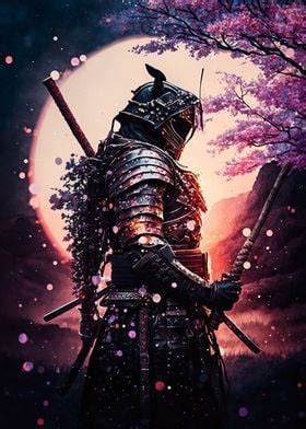 Japanese Samurai Fighter Poster By Markus Mikolai Displate