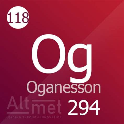Оганесон нь өнөөгийн байдлаар 118 буюу хамгийн өндөр дэс дугаартай ...