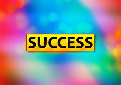 Success Abstract Colorful Background Bokeh Design Illustration Stock