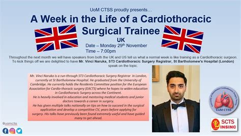 A Week In The Life Of A Uk Cardiothoracic Surgery Trainee Event Listing Medall