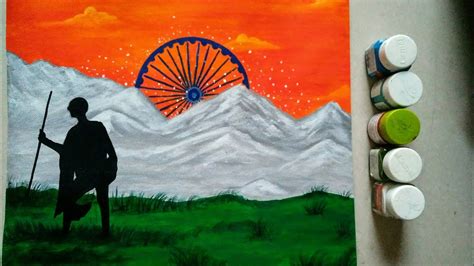 How To Draw Republic Day Drawing Easy Independence Day Painting