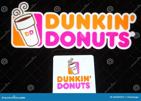 Dunkin Brands Group Inc Logo Editorial Photo Image Of Apps Display