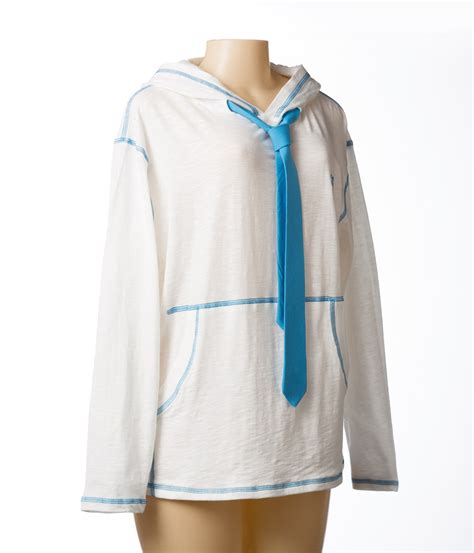 Tie Hoodies First Hooded Sweatshirt With A Genuine Necktie