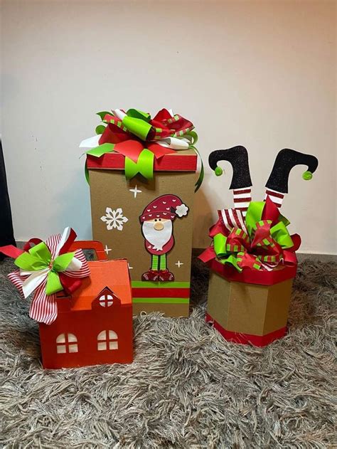 Cajas De Regalo Navide As Para Manualidades