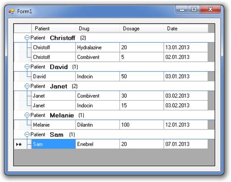 Datagridview Grouping In C Vb Net Two Recipes Tec