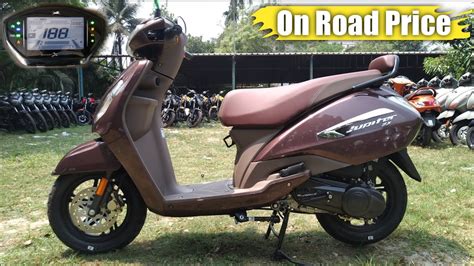 Finally Bluetooh Connct New Tvs Jupiter Zx Copper Bronze On Road Price