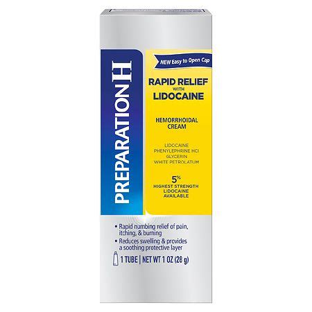 Preparation H Rapid Relief With Lidocaine Hemorrhoid Symptom Treatment Cream | Walgreens