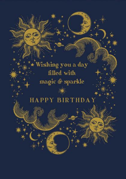 Wishing You A Day Filled With Magic And Sparkle Happy Birthday Card In