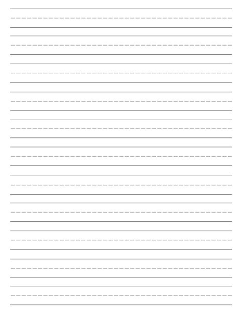 Writing Practice Paper Printable