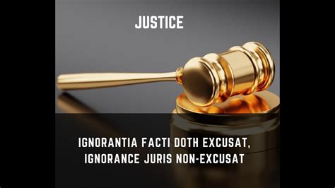 Legal Video Latin Maxim Ignorantia Facti Doth Excusat Ignorance