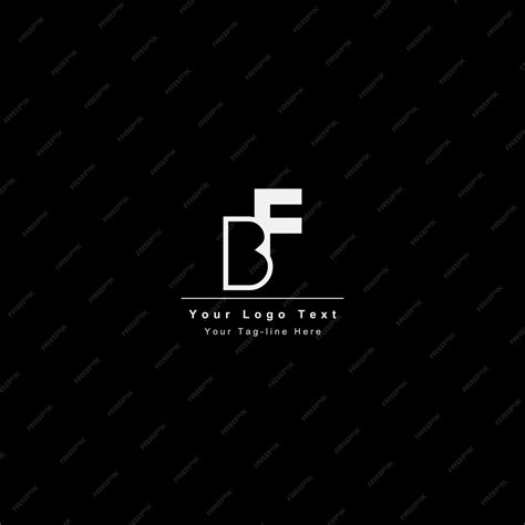 premium vector initial logo bf  fb symbol icon template