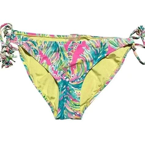 Lilly Pulitzer Swim Lilly Pulitzer Tropic String Bikini Bottom Size 4 Poshmark