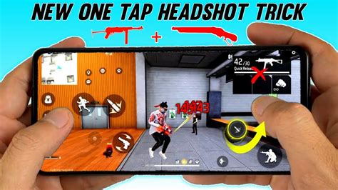 New One Tap Headshot Trick Handcam 🎯🤯 Free Fire Auto Headshot Trick